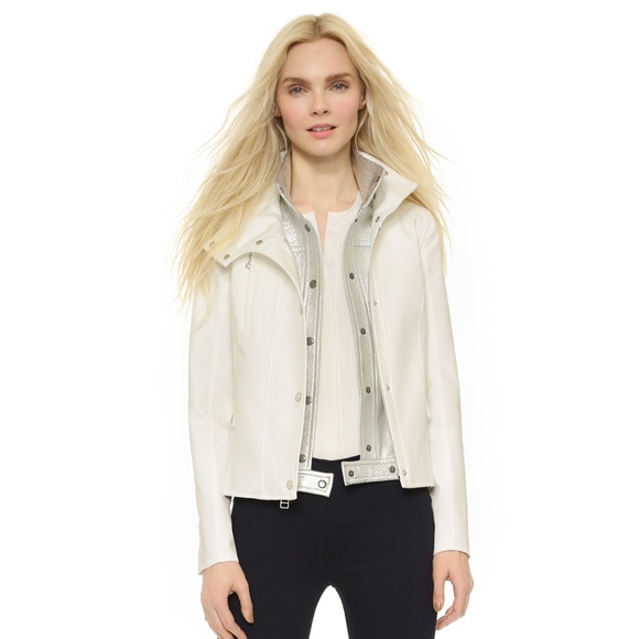 Veronica Beard Jackets & Blazers - Veronica Beard Funnel Neck Jacket with Peplum Hem